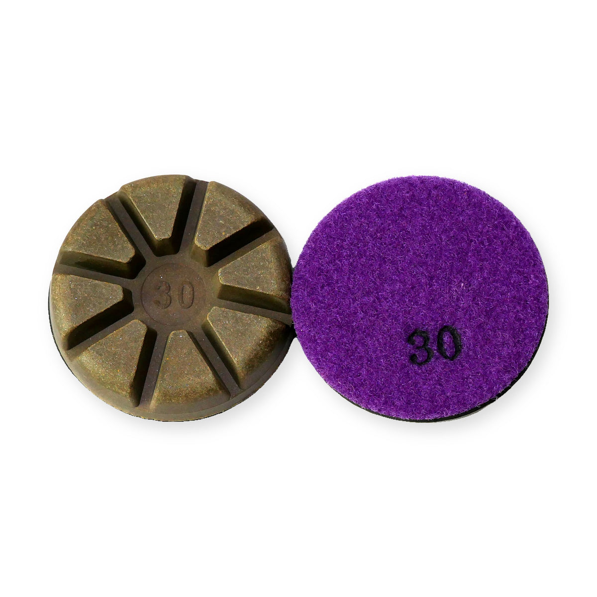 3 inch CeraPlus ceramic pad, 30 grit, front and back – Pro Diamond Tools