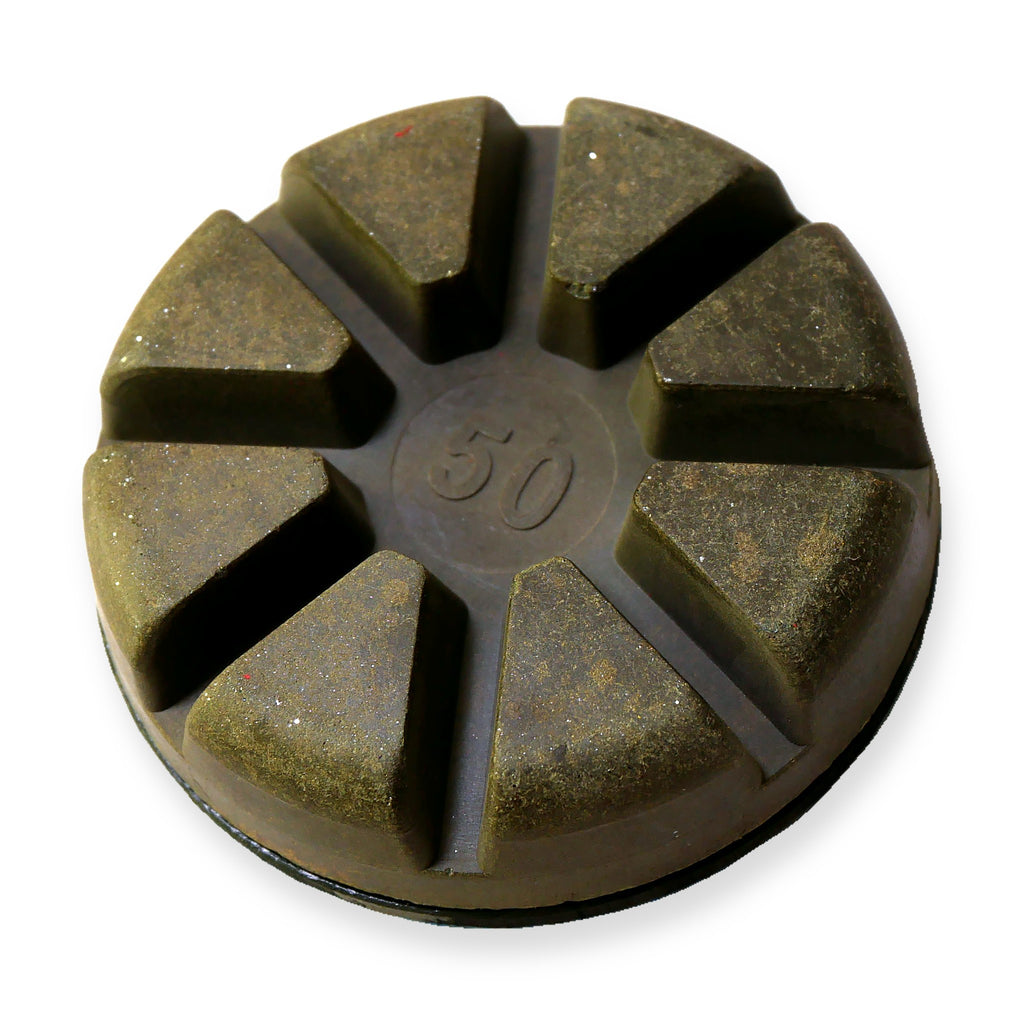 3 inch CeraPlus ceramic pad, 8 ceramic segments, top view – Pro Diamond Tools
