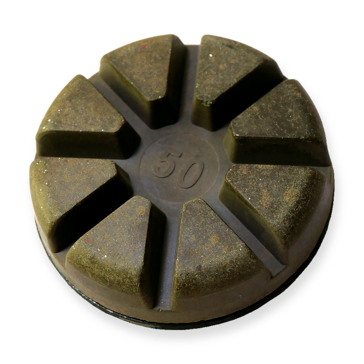 3 inch CeraPlus ceramic pad, 8 ceramic segments, top view – Pro Diamond Tools