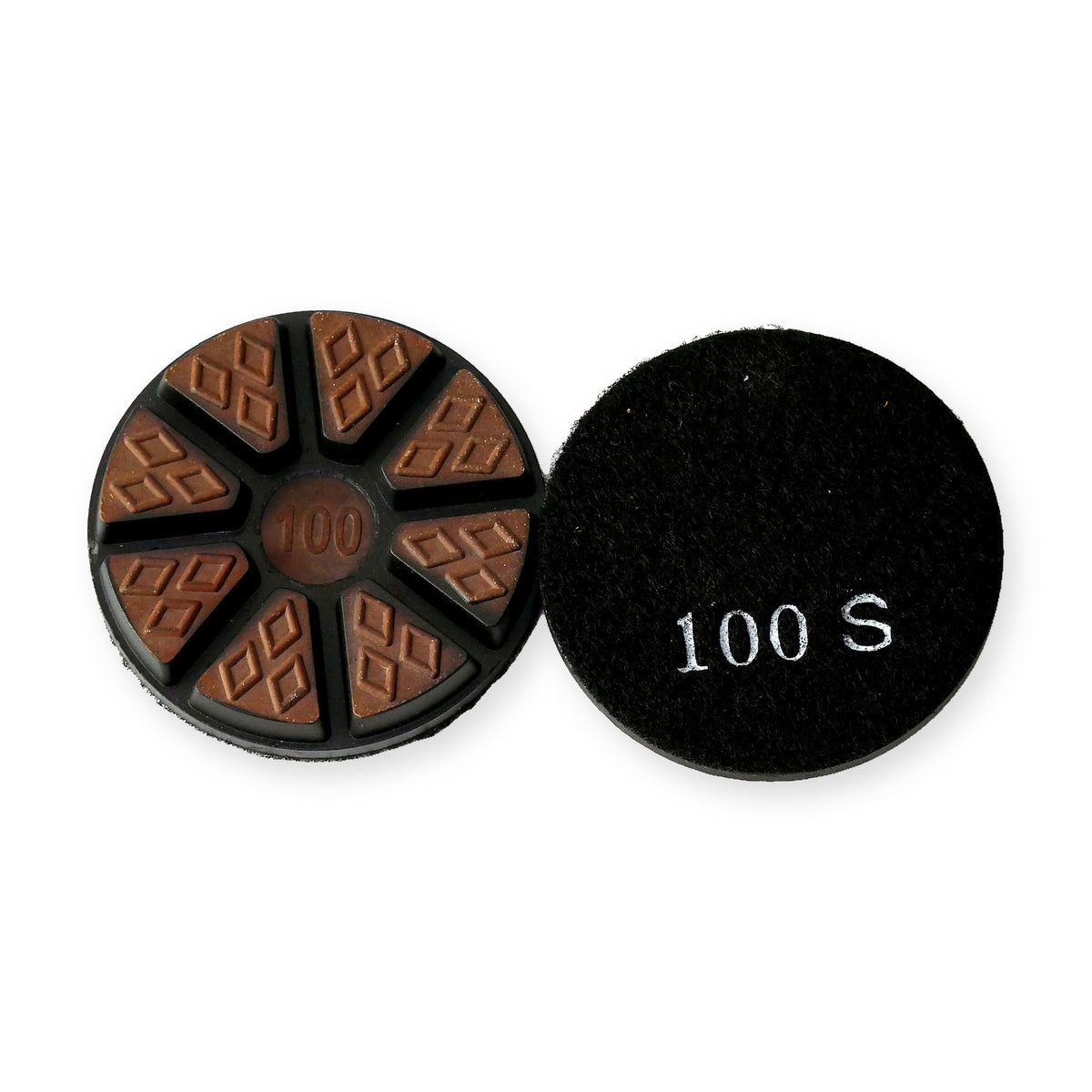 3 inch Ultra CeraOcto ceramic pad, 100 grit, front and back – Pro Diamond Tools