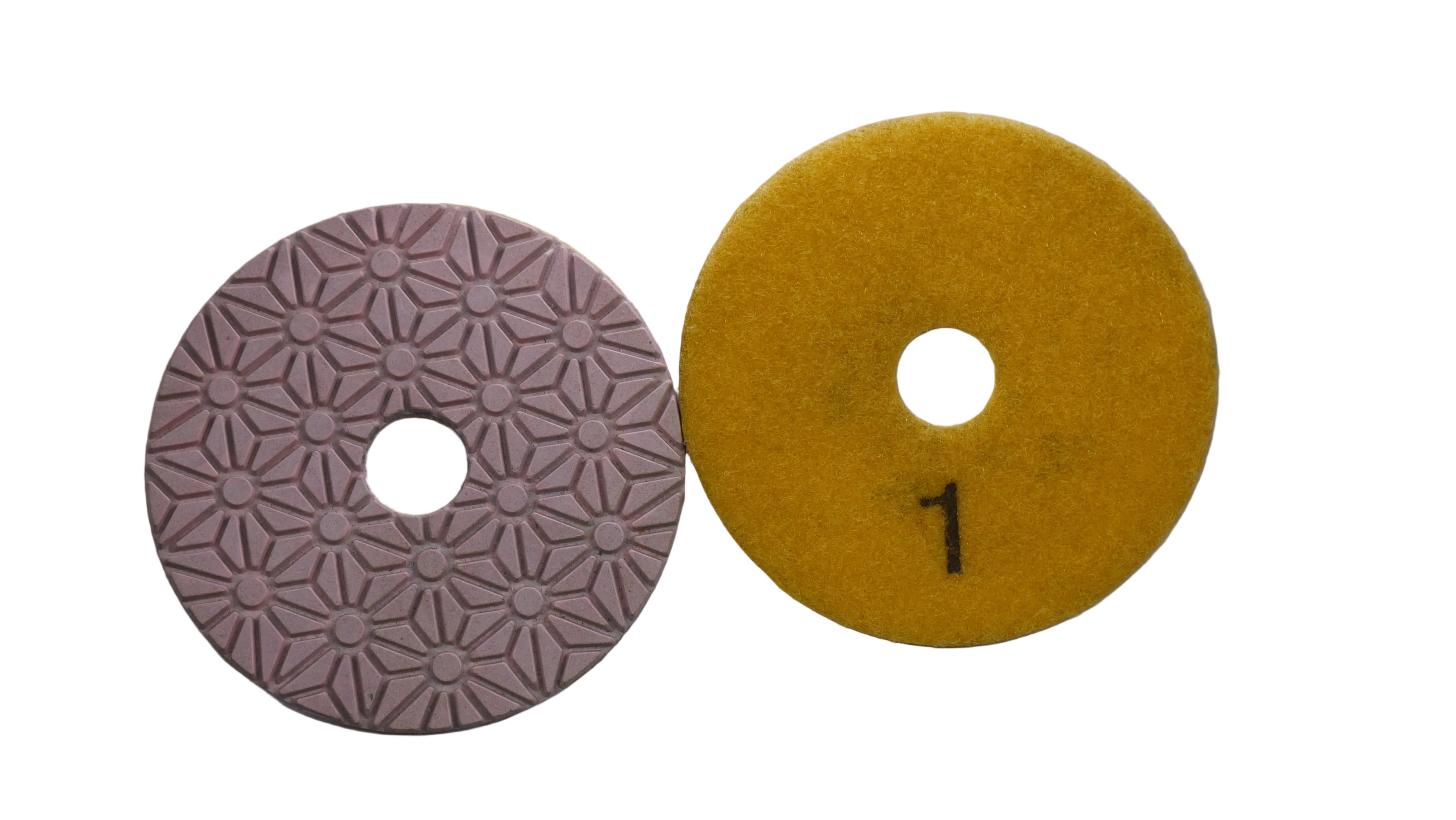 4" 3-Step Stone Polishing Pads