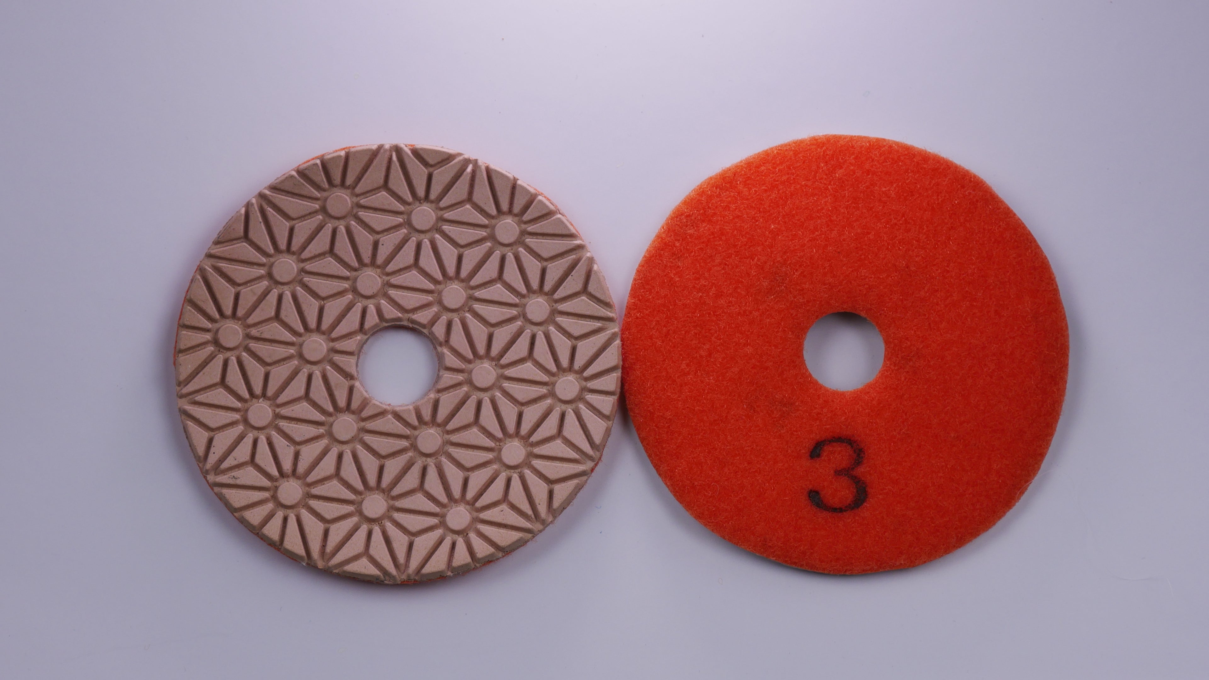 4" 3-Step Stone Polishing Pads