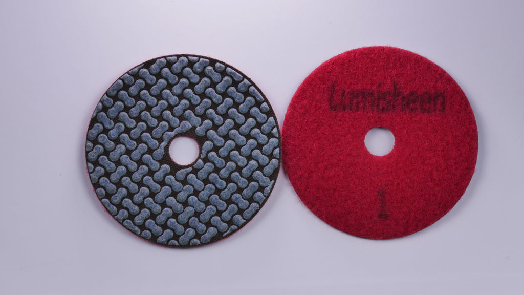 4" LumiSheen 4-Step Stone Polishing Pads