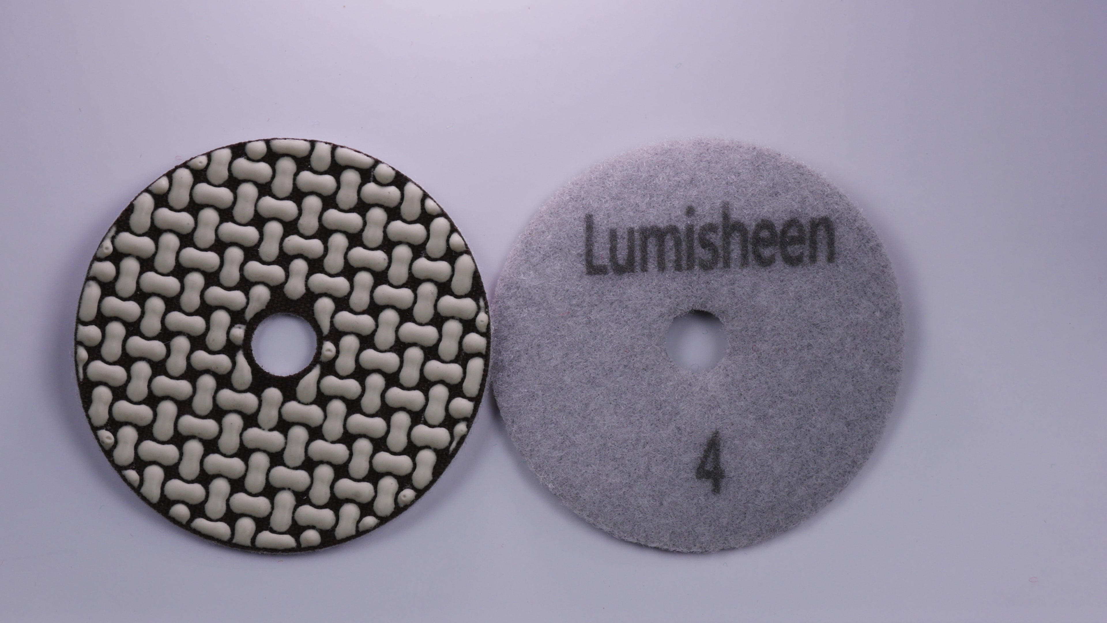4" LumiSheen 4-Step Stone Polishing Pads
