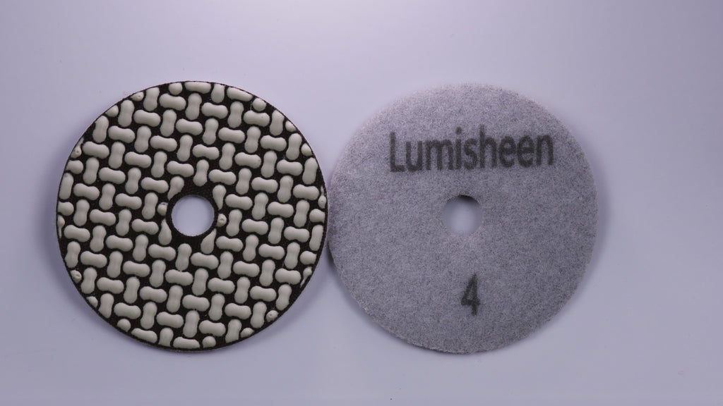4" LumiSheen 4-Step Stone Polishing Pads