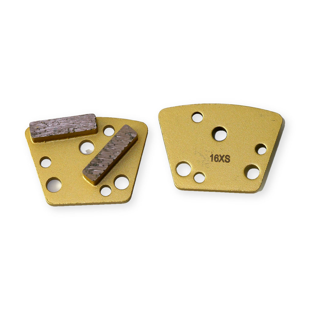 ASL double bar metal trapezoid, 16 grit Extra Soft bond, alternate view – Pro Diamond Tools