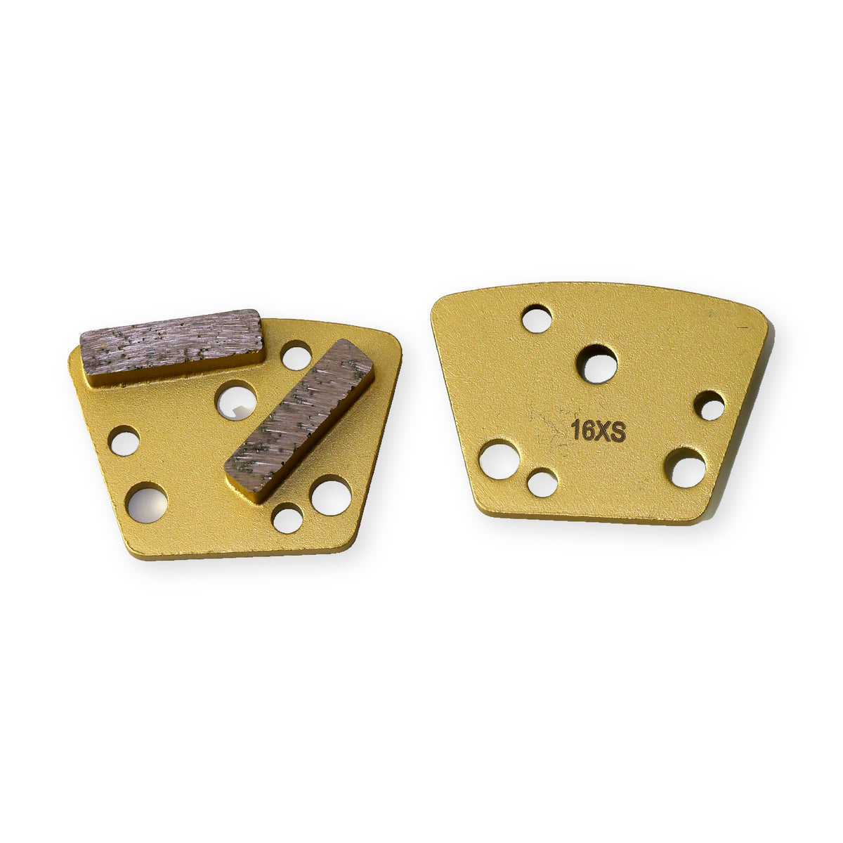 ASL double bar metal trapezoid, 16 grit Extra Soft bond, alternate view – Pro Diamond Tools