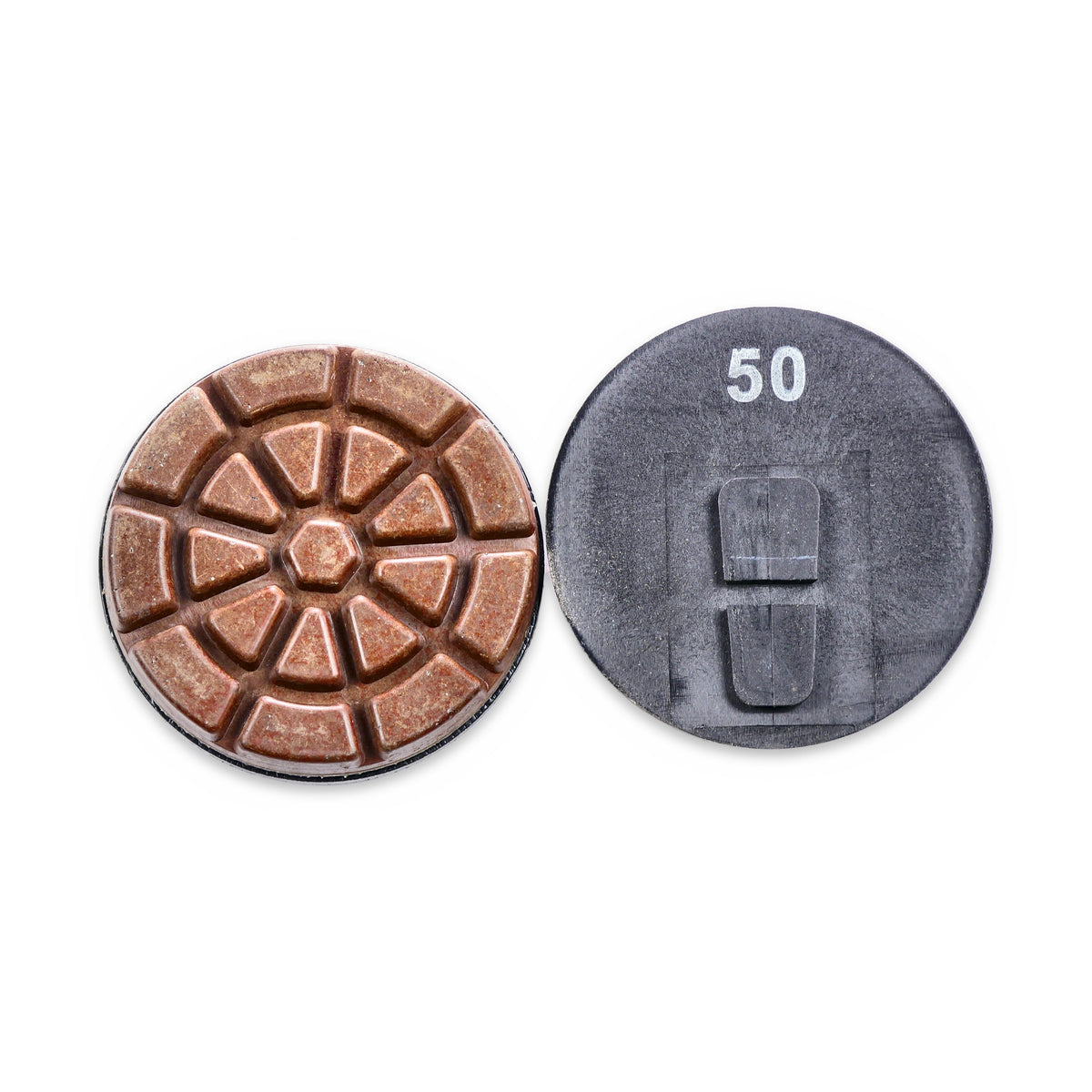 3 inch Terrco Direct-Mount CeraCut Ceramic pad 50 grit