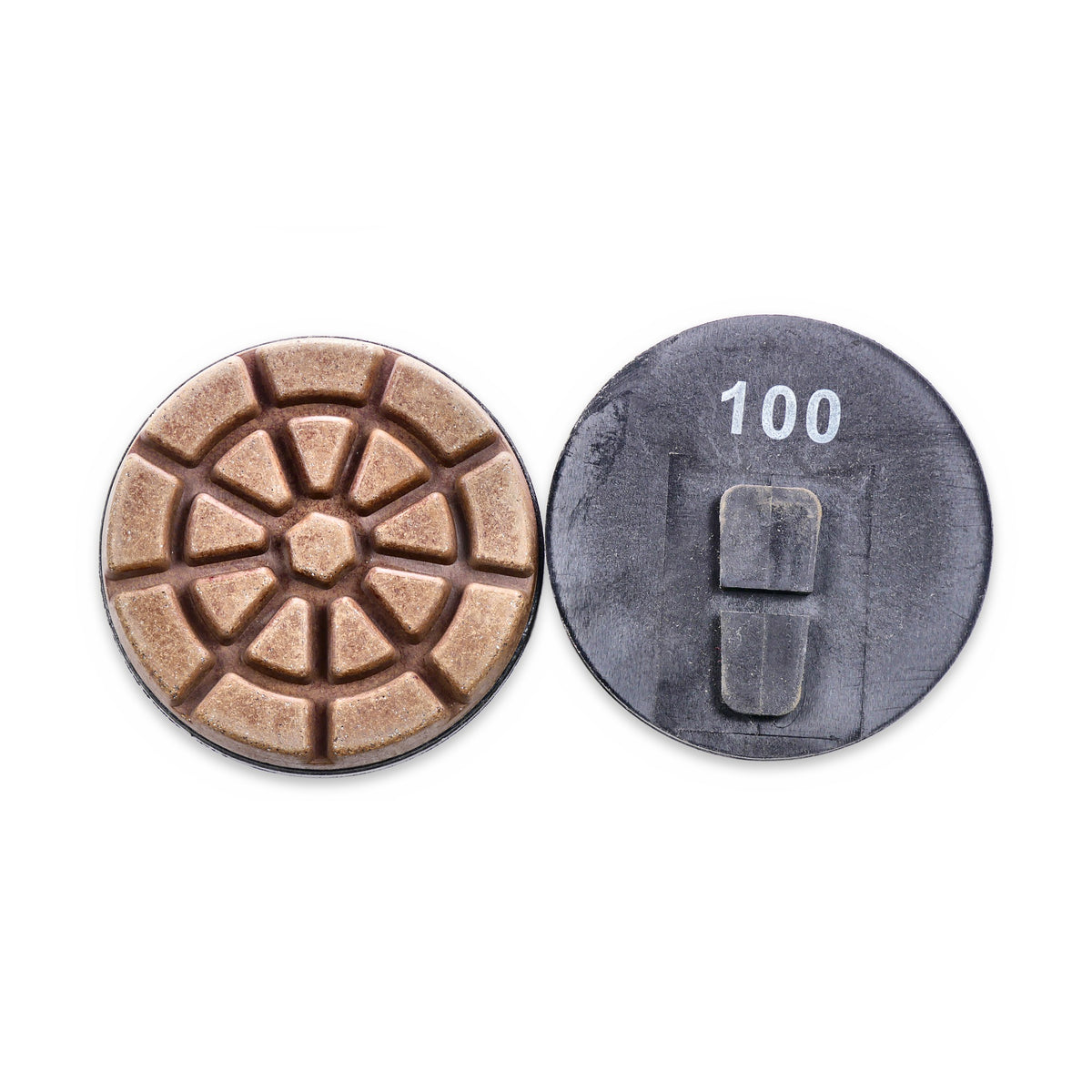 3 inch Terrco Direct-Mount CeraCut Ceramic pad 100 grit