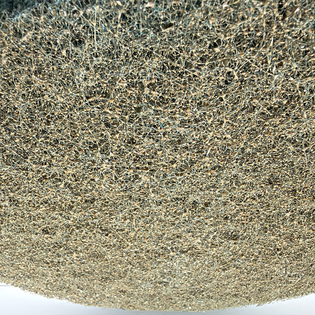 Diamond burnishing pad fiber close-up