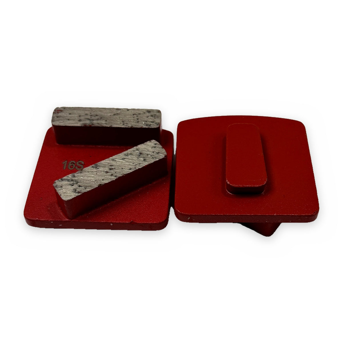 Double bar metal trapezoid, Husqvarna Redi Lock fit, soft bond (red)