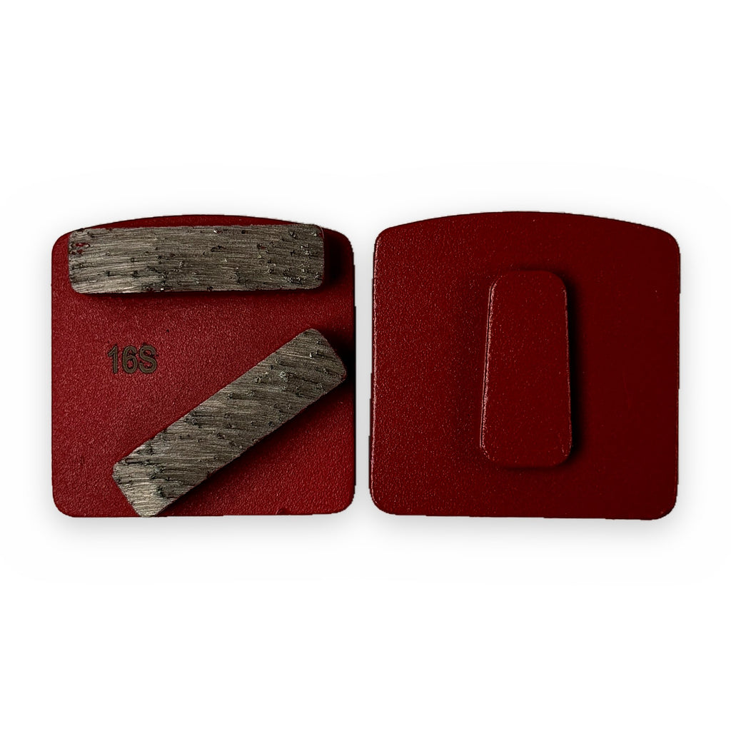 Double bar metal trapezoid, Husqvarna Redi Lock fit, soft bond (red)