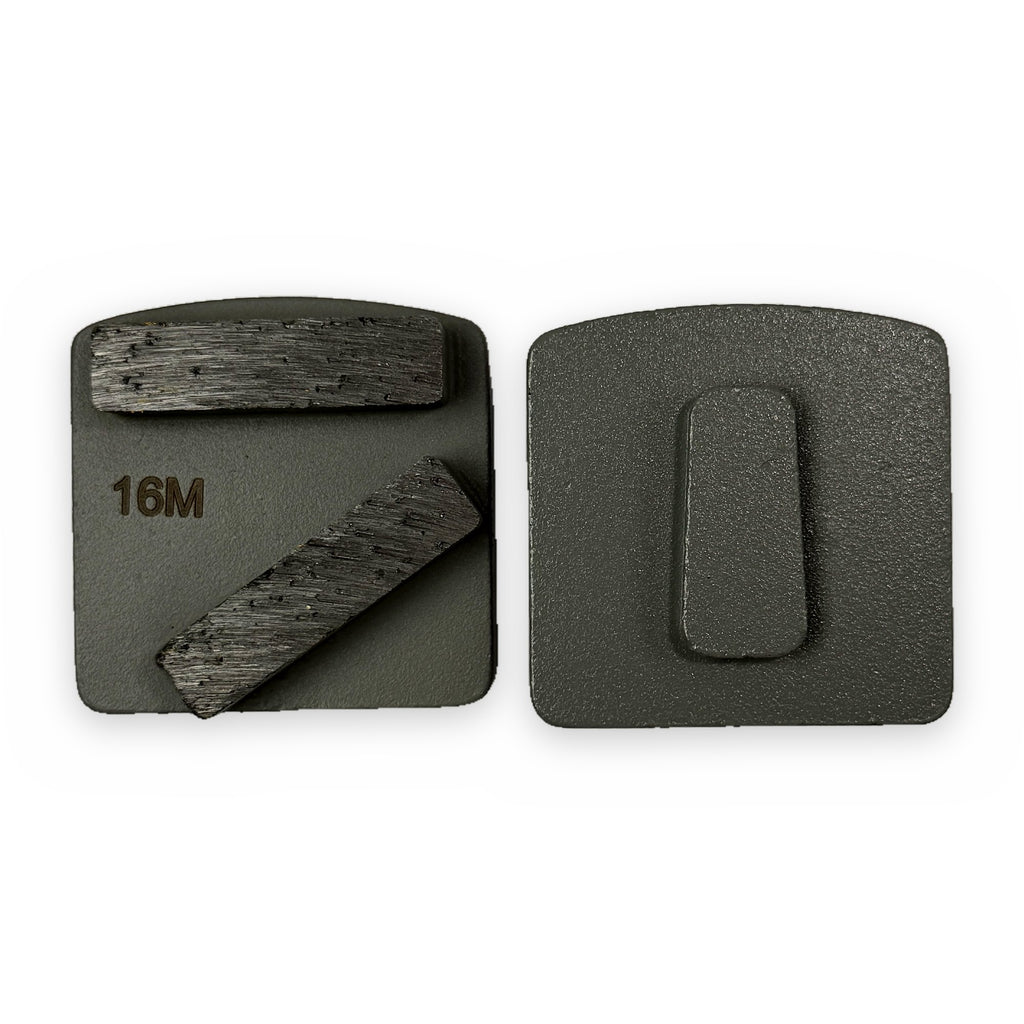 Double bar metal trapezoid, Husqvarna Redi Lock fit, medium bond (gray)
