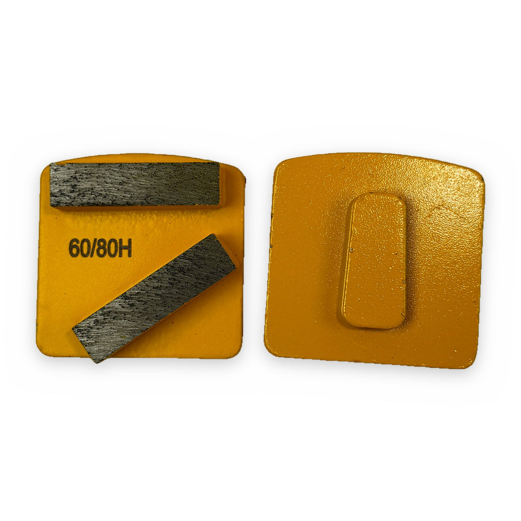 Double bar metal trapezoid, Husqvarna Redi Lock fit, hard bond (yellow)