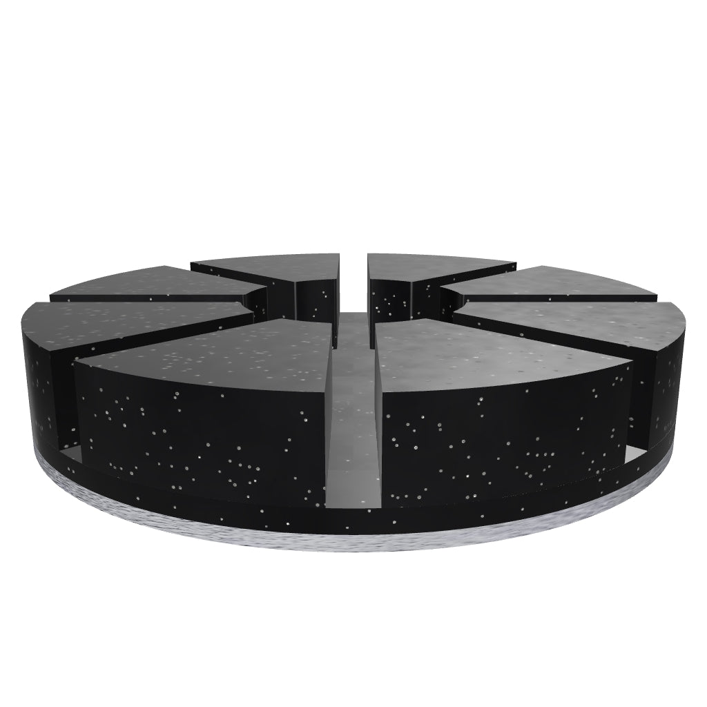 3" 8 Segment Semi Metal Pad
